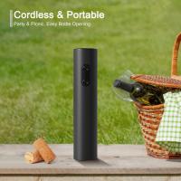 Abridor de vino eléctrico abridor de Sacacorchos de botella de vino eléctrico-abridor de botellas inalámbrico operado por batería para el hogar, barras-Negro - details 3