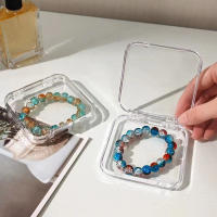 Caja De Almacenamiento Para Uñas Transparente Caja De Exhibición Hecha a Mano Para Joyería Collares Accesorios Y Pulseras Protegida Contra La Polvo - details 12