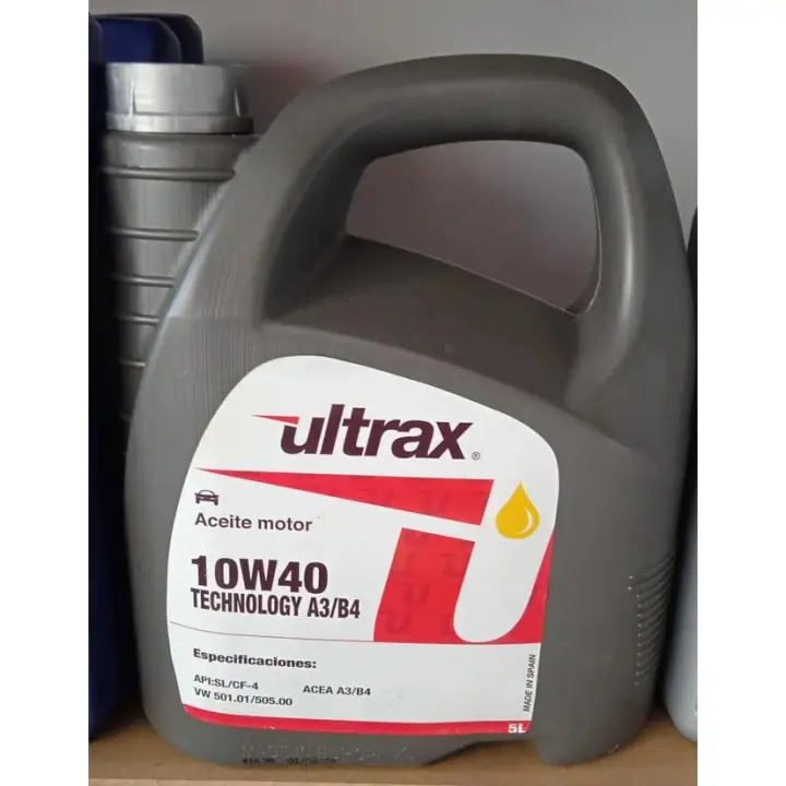 Lubricante ULTRAX 10W40 A3/B4-12 5L para Motores Gasolina y Diesel con Turbo | Protección Avanzada - 1