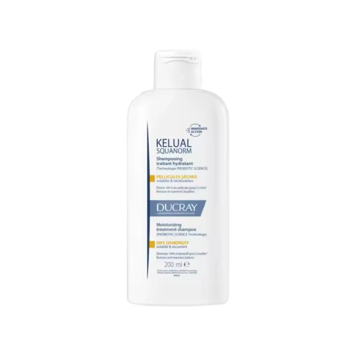 Kelual Squanorm Champú Tratante Anticaspa - Caspa seca, 200 ml.- Ducray - 1