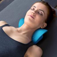 Almohada Quiropráctica para Relajar y Estirar el Cuello, Armohadilla Cervical, Cojin para Relajar el Cuello,  Hombros y cervicales, Dispositivo de tracción Cervical para aliviar el Dolor Cervical y de la mandíbula (Azul)… - details 2