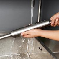 Roller &; Pastelería de acero inoxidable antiadherente Rolling Roller Stick Rolling Rod Baking Tool para pan italiano Pizza Corst Cookie Pastelería Plata - details 1