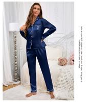 Conjunto De Pijamas Para Mujer Estilo Victoriano Con Bordado Camiseta De Manga Larga Y Pantalones Largos 2 Piezas Pijama De Dormir Loungewear De Poliéster Y Elástico - details 17
