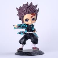Figura De Anime Demon Slayer 13-15cm Nezuko Tanjirou Zenitsu Inosuke Kyoujurou Giyuu Qposket PVC Juguete Modelo Para Niños Regalo - details 5