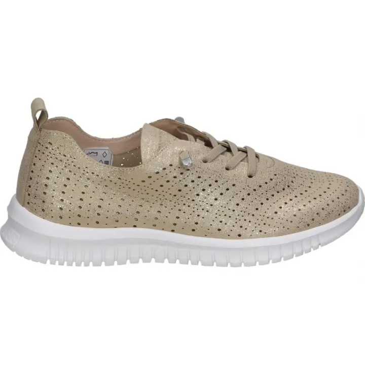 AMARPIES | Zapatos Planos Amarpies para Mujer – Zapato en Color Platino – Zapatos con Cordones – Estilo Casual – Alta Calidad y Comodidad – Versátiles – Para Primavera – Modelo AOG28352 - 1