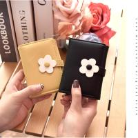 Cartera para Mujer y Niña, billetera con flores de Tres plieges, bolsillo para efectivo, tarjetero con estampado de Flores - details 3