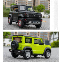 Coche De Juguete Suzuki Jimny a Escala 1:18 Con Luz Y Sonido 4 Puertas Abiertas Vehículos De Rueda Pull Back Para Niños Decoración Regalos Metal Y Goma Verde/negro - details 9