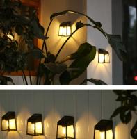Lámpara De Pared Solar Exterior Impermeable Para Jardín Decoración Luz De Camino Fosa Lumínica Control Solar ABS Batería De Litio - details 6