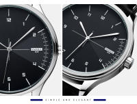 Reloj De Pulsera Deportivo Para Hombre YAZOLE Moda Casual Cuero Movimiento De Cuarzo Reloj De Negocios Hombre Reloj Masculino - details 6