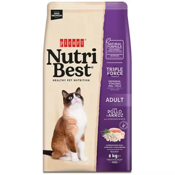 Picart Nutribest Cat Adulto Pollo & Arroz - 1