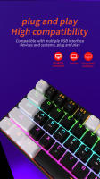 Teclado Mecánico De Juego MUCAI MK61 Con Switches Rojos 61 Teclas Cableado Desmontable RGB Retroiluminado Intercambiable Caliente - details 6