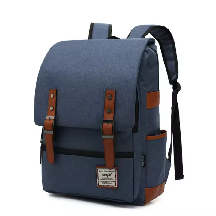 ER Mochila Vintage para orden portátil de 16 pulgadas para Mujer, Bolso de Lona para hombre, mochila de viaje de Ocio, Bolso informal Retro, mochilas escolares para adolescentes - 1