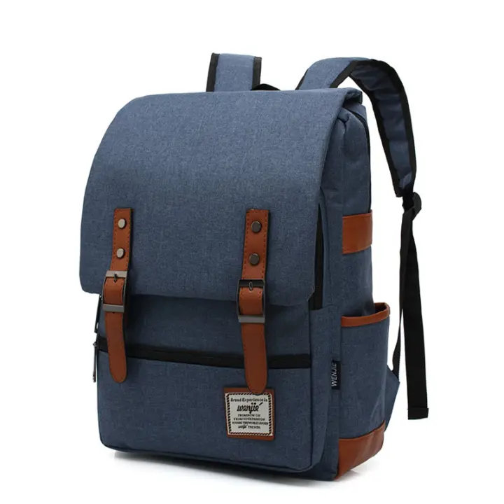 ER Mochila Vintage para orden portátil de 16 pulgadas para Mujer, Bolso de Lona para hombre, mochila de viaje de Ocio, Bolso informal Retro, mochilas escolares para adolescentes - 1