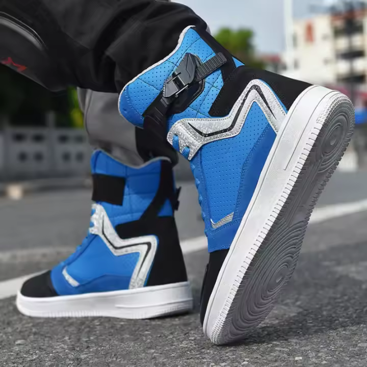 Botas De Motocicleta Profesionales Para Corridores Durable Y Estilosa Zapatos De Carretera Y Off-Road Para Hombres Y Mujeres - 1