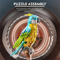 Kit De Construcción De Bloques Técnicos Creativos Con Luz De Un Modelo De Perro Mayor Para Niños Juguetes Educativos De Artesanía De Animales - details 2