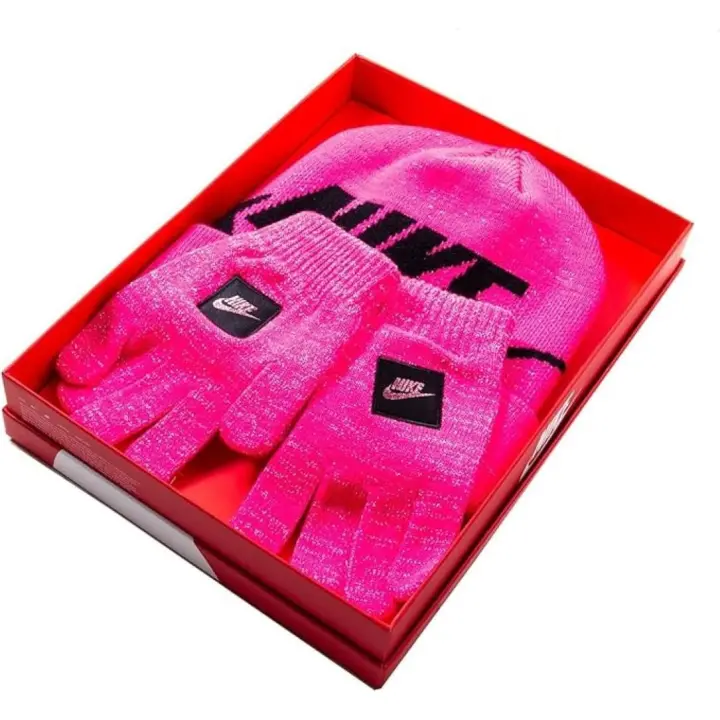 PACK DE GUANTES Y GORRO - Producto original - Color ROSA - Sport Swear - Edad recomendada entre 4-7 años - Ideal para regalo - Nike - 1