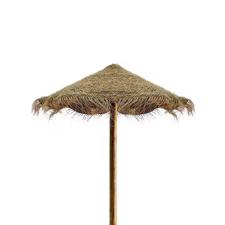 JARDIN202 - Sombrilla de Brezo o Esparto para Exteriores – Sombrilla Redondo para Playa, Porches y Piscina - 1
