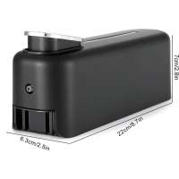 Dispensador de jabón Manual de 300 ml ABS with Prensa Para Montaje en pared Receptacle Para Gel de Ducha Para El Hogar, Hotel Negro - details 0