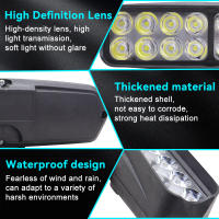 Luz Frontal De Bicicleta Eléctrica 2pc 12V-80V LED Super Brillante Para Moto Y Triciclo Accesorios De Bicicleta 8/12/16 LEDs - details 9