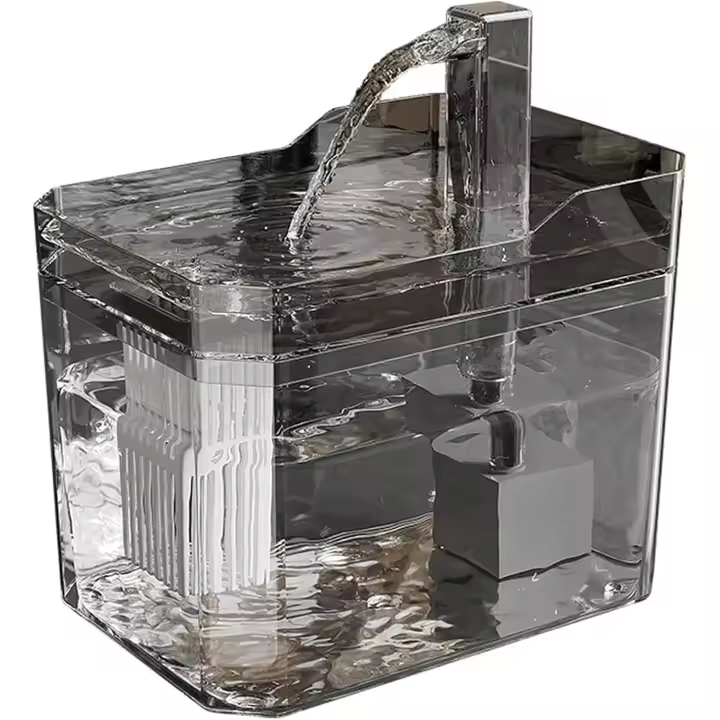 Fuente de Agua Automática para Gatos con Filtro Purificador - Dispensador de Agua Potable para Mascotas con Tecnología de Flujo Continuo - Base Antideslizante y Silenciosa - Ideal para Gatos de Interior - Fácil Limpieza y Recargable - Promueve la Hidratac - 1