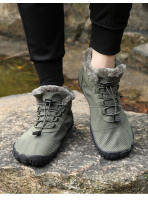 Botas De Algodón Para Hombres Impermeables Con Peluche Caliente Zapatos De Senderismo Antideslizantes Botas De Exterior Talla True - details 14