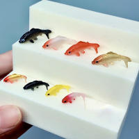 Set De 5 Modelos De Pez Dorado YeulionCraft PVC Suave Material De Relleno Epoxy Resina De Océano Cristalina Mini Pez 3D Para Modelado - details 5