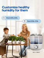 Humidificador De Aire Profesional Con Gran Capacidad Para El Hogar Mist De Plantas Aromaterapia Con Control Remoto Y Timer - details 3