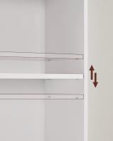 Estantería Escandinava 6 Estantes Blanco, Ideal para Salón, Estudio, Oficina, Dormitorio, Diseño Moderno y Funcional, 40x24x178,5 cm - details 6
