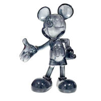 Figura De Resina Kawaii Disney Mickey Mouse 20cm Translúcida Decoración Para Escritorio Regalo Con Mano Beckoning Hand - details 6