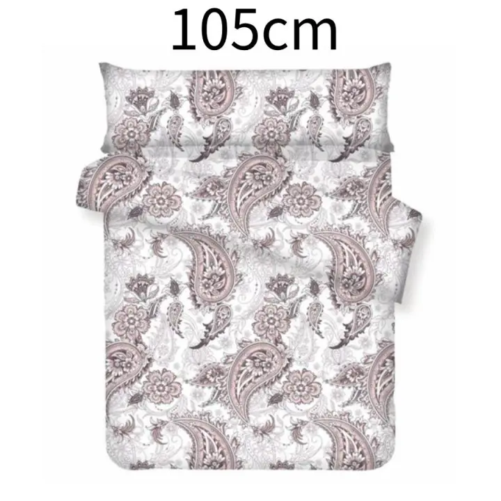 Floral Print 3-Piece Duvet Cover Set for 105 135 150cm Bed, Minimalist Nordic Style, Stylish and Comfortable, Perfect for Enhancing Bedroom Space - 1