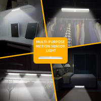 Lámpara Nocturna Inalámbrica Con Sensor De Movimiento PIR 9cm/19cm Para Armario Pasillo Cocina Escaleras Iluminación Automática De LED Duración De Vida Superior a 20000 Horas - details 6