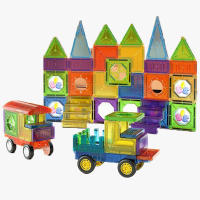 Juguetes De Bloques De Construcción Magnéticos Para Coche Juego Educativo De Modelos Para Niños Puzzle Assembleable Regalo Para Niños - details 0