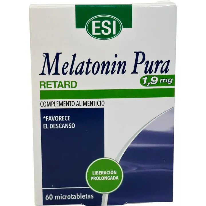 Melatonin pura Retard (Melatonina) 1,9 mg (60 Comprimidos) de ESI - 1
