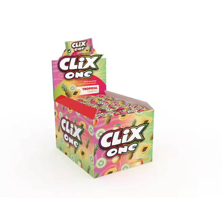 Estuche 200u Clix One Tropical chicle sin azúcar - 1