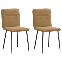 vidaXL Sillas de comedor 2 unidades terciopelo en color Gris oscuro/Verde claro/Azul y más | cómodas modernas ergonómicas para comedor cocina salón hogar - details 3