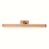Lámpara De Noche LED De Madera Moderna - Control Táctil Recargable Soporte De Pared O Libre Instalación Sin Cable Luz De Maquillaje LED - details 6