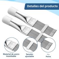 Cepillo De Limpieza Para Radiador Y Condensador De A/C De Acero Inoxidable 1/2pcs Herramienta De Reparación De Finas Comb De Aire Acondicionado Y Straightener De Bobina - details 3