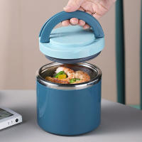 Recipiente Térmico con Asa, Cajas Bento de Acero Inoxidable de 1000 ML, para Comida, Sopas - details 7
