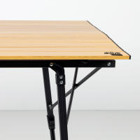 Mesa plegable regulable en altura Aktive para camping estilo Glamping, medidas 90x57x45/70cm. - details 5