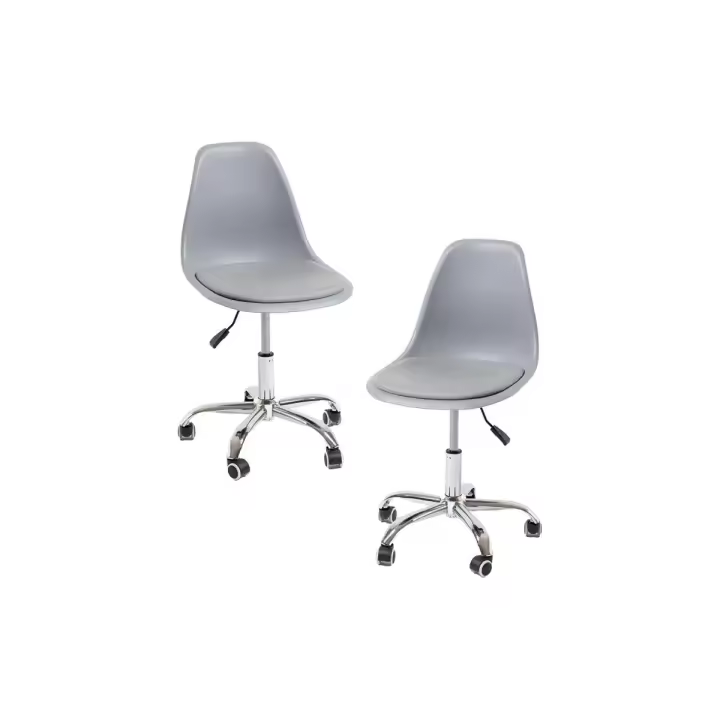 Pack 2 Sillas Dami Office - Gris claro - 1