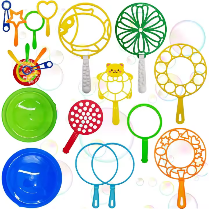 Kit de Varita de Burbujas, 20 Piezas Niños Burbujas Varita Kit, Burbujas de Jabón Kit, Varitas de Burbujas Gigantes para Niños, Kit de Pompas de Jabón, Burbuja Gigante Varita para Fiesta - 1