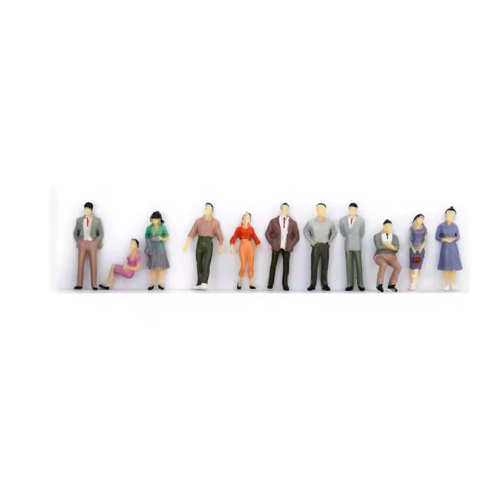 Figuras De Acción Escala Mixta Para Modelos De Tren ABS Pasajeros DIY Caracteres Scenery Posable Colores Variados Para Juego De Mesa Y Coleccionistas - 1