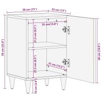 vidaXL Mueble de baño madera maciza de mango 38x33x58 cm - details 6