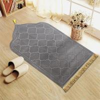 Carpetas De OraciónIslamicas Con Borlas Y Antideslizantes De Terciopelo Grueso Y Geométricas Para El Hogar Y La Sala De Estar - details 6