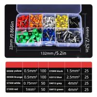 400pcs/box Terminales De Crimpado Tubulares Insulados Para Conexiones Electricas Seguras Conectores De Cable - details 1