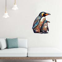 Rompecabezas De Madera En Forma Irregular Con Diseño De Pingüino Juego De Ajedrez DIY Para Niños Y Adultos Rompecabezas Personalizado - details 2