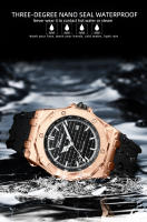 Reloj De Cuarzo Para Hombre CHENXI 8268 Con Correa De Silicona Luminosa Resistente Al Agua Calendario Deportivo Y Casual - details 11