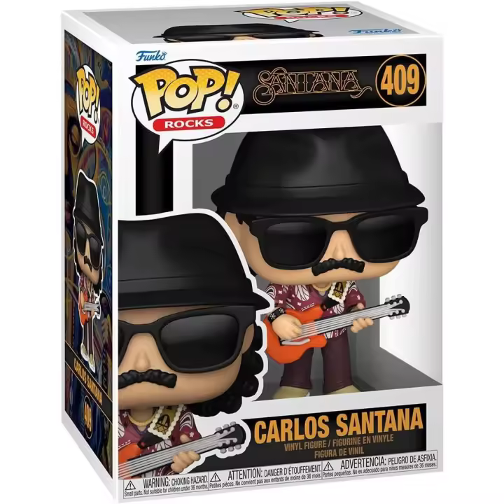 Funko Pop! Rocks: Carlos Santana - Figura de Vinilo Coleccionable - Edición Especial para Fans del Rock Latino - 1