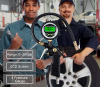 Gauge De Presión De Neumáticos Digital LCD 200 PSI Con Iluminación Retro Reflectante Medidor De Vehículo Tester De Inflado De Neumáticos - details 0