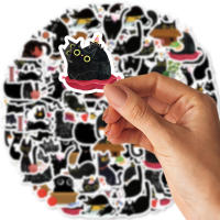 Pegatinas De Gato Negro Etori Life 45pcs/Box Impermeables Para Computadora Y Scrapbooking Estación Creativa De Suministros De Oficina - details 4